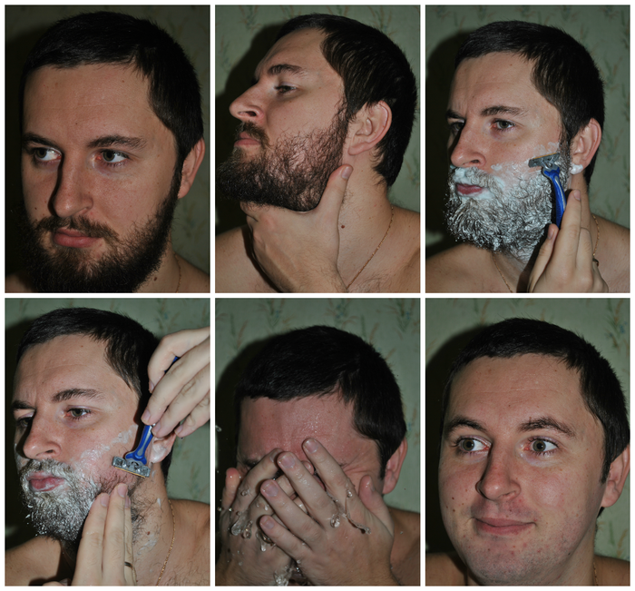 Парни которые бреют бороду