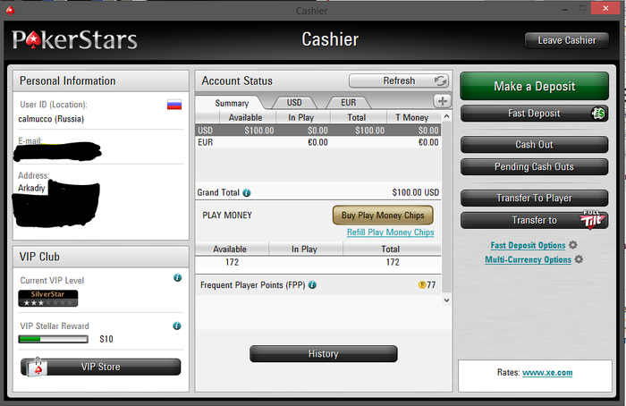Статус сильвер. Касса старс. Программа для учета покерного банкролла. 100 ФПП Покер. Как узнать баланс FPP на покерстарс.